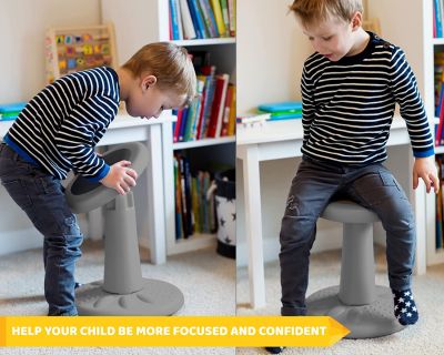 Wobble chairs help kids focus!